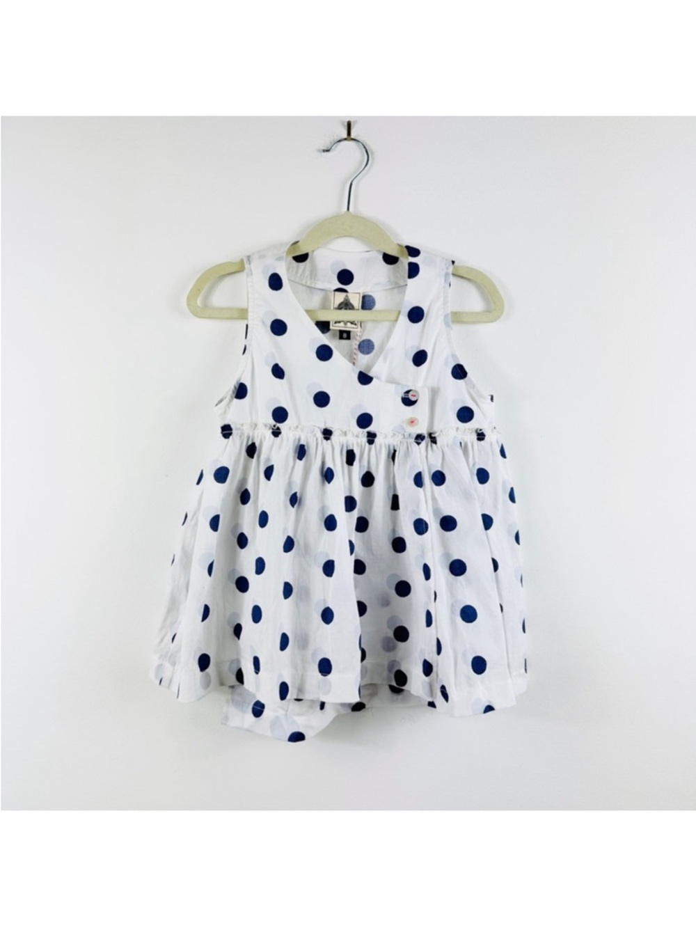 Dagmar Daley 100% cotton little girls toddler polka dot top NEW